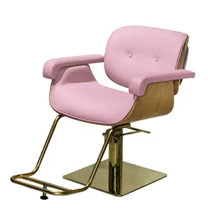 Fauteuil de barbier rose pour filles, équipement de salon de beauté, offre spéciale,