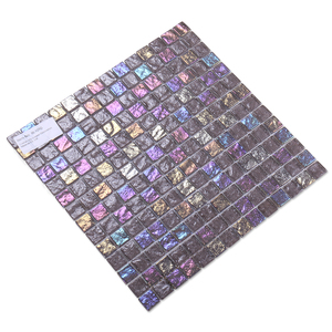 Xu hướng mới trụ cột đài phun nước nhà bếp backsplash sáng bóng Gạch Mosaic Thủy Tinh Màu Nâu - Product Image 1