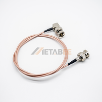 Cable Coaxial RG179 de 75 Ohmios con Conector BNC Macho a Macho, 80 cm