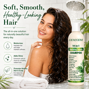 Wholesale 14 in 1 Nourishing Formula <b>Shampoo</b> for Natural and Relaxed Hair Deep <b>Moisturizing</b> Detangling Cleanser 474ml - Product Image 6