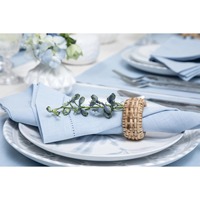 Serviettes en lin massif de style européen, ourlées, élégantes, pour une mise en place de table raffinée, lavées à la main, durables et douces.