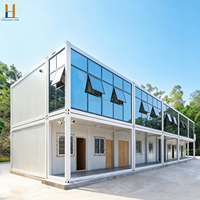 Maison conteneur extensible à deux étages de 20 pieds pour abri d'urgence et reconstruction