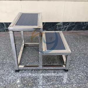 Jinbokang Stainless Steel Double Layer <b>Step</b> <b>Stool</b> 40x45cm Non Slip Hospital Pharmacy Use - Product Image 3