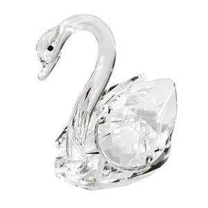 Cygne en verre de 9 cm, décorations en cristal, sans boîte - Product Image 1