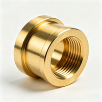 Adaptateur fileté en laiton usiné CNC pour bloc de commande hydraulique, compatible avec dessin personnalisé, tolérance 0,005 mm, raccord de contrôle de fluide