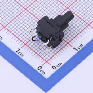 TS-1012A-A155B3-D2 Tactile Switch Through hole Component (THT),8x8mm Switch Single Pole Single Throw Round Button 2.5N 8mm - Product Image 2