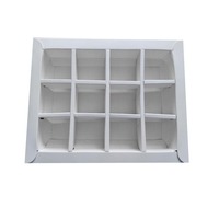 9 cavités recyclables forme personnalisée alimentaire sûr chocolat Bonbon Surprise vide boîte d'emballage cadeau papier couché insertion en plastique