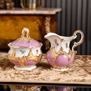 Complete White Embossed Floral Bone China Tea Set Teapot Cups Sugar Creamer Classic Style Eco-Friendly Gift Box for Hotel - Product Image 4