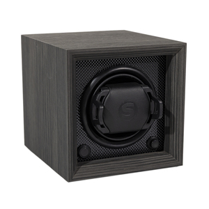 Automatische mechanische horlogewinder met ebbenhouten patroon, houten digitale display en nieuw design kussen. - Product Image 4