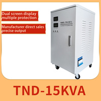 Stabilisateur de tension servo TND-15kVA monophasé 15kVA AC en cuivre, entrée 140-280V, sortie 220V SVC