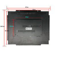 New 19 Inch 4:3 Aspect Ratio USB Touch Screen Monitor with Resistive Touch