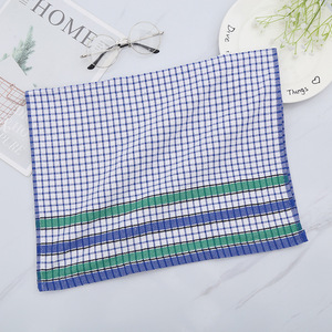 Essuie-tout à motif à carreaux 42x68 cm en polyester et coton, tissé, épaissi, absorbant, pour la cuisine et la table - Product Image 2
