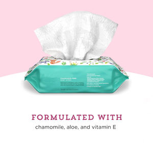 純粋な水で作られたOEMプライベートラベルのベビーワイプ、安全、無香料、アルコールフリー、敏感肌に適しています - Product Image 2
