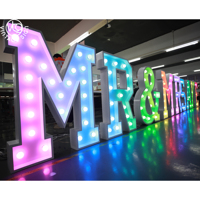 Lampes LED 3D sur pied en acrylique, lettres lumineuses de 4 pieds, lettres de marquee de 3 pieds