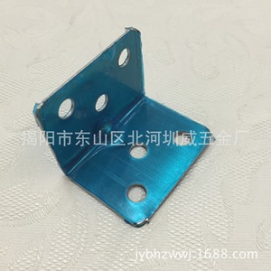 Support d'angle droit en acier inoxydable pour mobilier, 34mmx27mm, épaisseur 1.2mm, revêtement filmé - Product Image 3