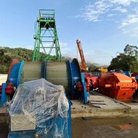 Palans de levage à double tambour et simple enroulement de câble pour l'exploitation minière 2JK / Capacité de charge de 6T / Hauteur de levage de 222 à 784 m