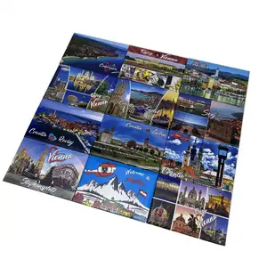 Aimant de réfrigérateur personnalisé en métal 2D 3D avec photo Souvenir touristique en fer blanc Aimant de réfrigérateur en étain avec photo Souvenir Aruba