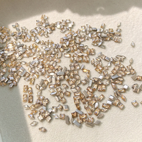 50pcs/Pak Mini Zircon Nail Charms Campuran Champagne Diamond 3d Diy Perlengkapan Kuku Dekorasi Seni Kuku