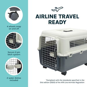 Prix d'usine Fabricant Grand transporteur en plastique pour animaux de compagnie, pour chat et chien, boîte de voyage, panier, cage, transport extérieur, caisse de transport aérien pour animaux - Product Image 4