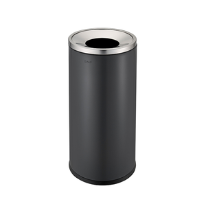Bidone della spazzatura aperto in acciaio inossidabile per interni ed esterni per ingresso pubblico posacenere cestino per ufficio e ristorante - Product Image 4