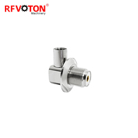 Connecteur RF SO239 UHF Femelle Hembra Angle Droit Sertissable RA pour Câble Coaxial RG8 RG213 LMR400