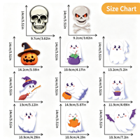 Grenzüberschreitende Party-Feiertagsdekoration: Neu eingetroffene Halloween-Wimpelketten mit Totenkopf-Print und Papierkürbis-Dekorationen – China-Sonderanfertigung