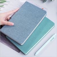 Vente en gros pas cher Promotion multicolore Journal d'affaires planificateur couverture en cuir Cahier de logo personnalisé avec porte-stylo