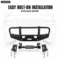Pare-chocs avant en acier avec plaque de protection pour Nissan Patrol Y62 2010-2024, barre de protection pour treuil, accessoires 4x4 tout-terrain pour SUV