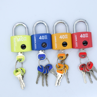 50mm popular heavy duty modern design colorful Plastic spraying special type iron padlock