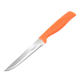 Coltello occidentale in acciaio inossidabile con manico in plastica seghettata per bistecca agnello tagliare pane stoviglie <span class=keywords><strong>coltelli</strong></span> da cucina - Product Image 1