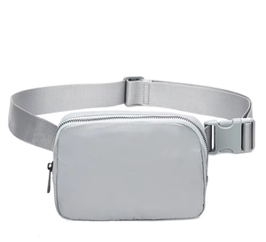 Riñonera Unisex Personalizable con Cinturón Ajustable, Cierre de Cremallera, Formato Cuadrado, Bandolera con Patrón de Letras, Venta al por Mayor - Product Image 3