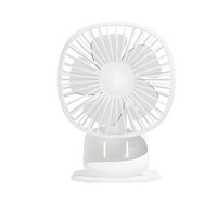 Ventilateur portable rechargeable USB à 5 pales avec rotation à 360 degrés pour une utilisation en extérieur et à domicile