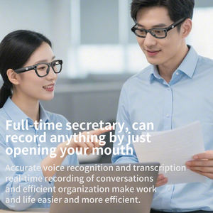 Gafas inteligentes Ai Examen Ai Eye Glass Traductor Conversación de voz en tiempo real Tomar foto Video Reproducir música Gafas inteligentes - Product Image 5