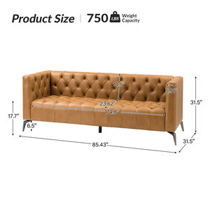 Sofa kulit mewah, furnitur bentuk L, 6 tempat duduk, Sofa pijat, bagian ruang tamu dengan Speaker - Product Image 4