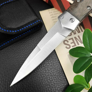 Coltello Pieghevole HL in Acciaio Inox, Strumento Multifunzionale EDC con Manico in Wenge per Campeggio, Emergenze e Alpinismo - Product Image 3
