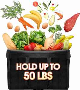 Eco Produce <b>Large</b> Shopping Tote Reusable Grocery Clothes Non-woven Foldable Bags With Long Handle - Product Image 3