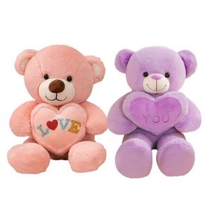 Venta al por Mayor de Osos de Peluche Adorables, Almohadas Suaves de Anime Kawaii 'Te Amo', Personalizadas, Coloridas, de Algodón PP, para el Día de San Valentín - Product Image 3