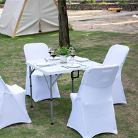 Mobilier d'Extérieur Camping Pique-nique, Ensemble de Tables Pliantes Portables pour Touristes
