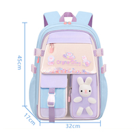 Mochila Escolar QY de Gran Capacidad para Primaria, Bolsa para Libros Infantil, Mochila Escolar para Niños