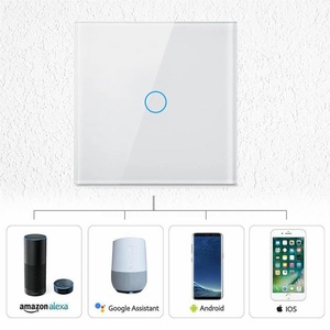 Interrupteur mural tactile intelligent 10A <span class=keywords><strong>pour</strong></span> <span class=keywords><strong>Smart</strong></span> <span class=keywords><strong>Life</strong></span>, norme UK/EU, 1 à 4 gangs, 86x86mm, 220V, verre trempé, Wi-Fi, Alexa, contrôle à distance <span class=keywords><strong>pour</strong></span> maison intelligente - Product Image 2