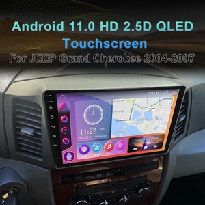 Android 11 marco estéreo Carplay Auto 8 Core para Jeep <span class=keywords><strong>Grandcherokee</strong></span> 2004-2007 Radio de coche 4G GPS reproductor Multimedia DSP IPS - Product Image 2
