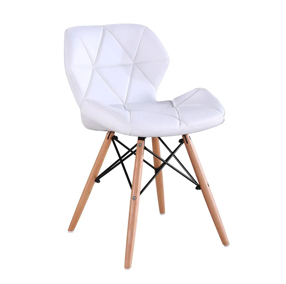 무료 샘플 현대 홈 가구 디자인 플라스틱 새로운 나무 스타일 총 튤립 나무 다리 의자 도매 저렴한 식당 의자