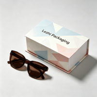 Coffret de lunettes de soleil de luxe personnalisé, emballage cadeau rigide pour lunettes, avec étui en cuir pour lunettes, ensemble de chiffons, étui de lunettes de soleil de qualité supérieure