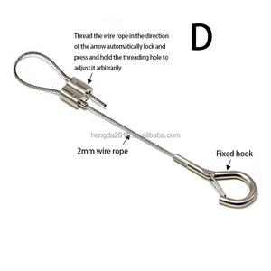 制造商批发照明悬挂套件用于悬挂系统的可调循环电缆夹持器 - Product Image 1