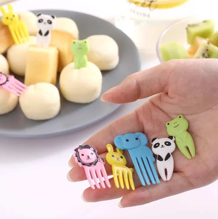 Bán buôn sáng tạo PP nhựa Bento trái cây Picks dễ thương trẻ em Mini trái cây ngã ba đặt