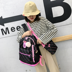 2022 Regreso a la escuela 3 en 1 Conjunto multifunción Mochila para niñas de escuela primaria con estuche para lápices Bolsa escolar elegante y práctica - Product Image 5