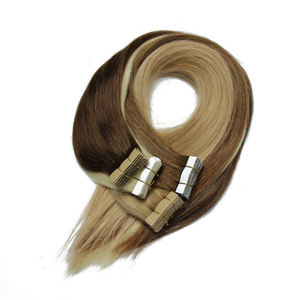 XBL pelo doble dibujado al por mayor Europea cinta cruda en extensiones invisible cutícula alineada cinta inyectada en la extensión del pelo - Product Image 3