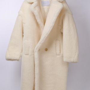 2025 New Arrival <b>Women</b> Fleece Long <b>Coat</b> | <b>Single</b>-<b>Breasted</b>, Oversized Warm Outerwear for Autumn Winter Casual Streetwear - Product Image 6
