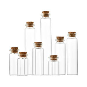Tapón de madera de varios tamaños, viales de tubo de vidrio, tapas de corcho, tarros de vidrio de los deseos para cocina, almacenamiento de alimentos, botellas de vidrio genéricas - Product Image 2