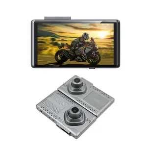 Navegador GPS con cámara de salpicadero para coche, dispositivo de navegación con certificado CE FC ROHS, Android, 1080P, color negro